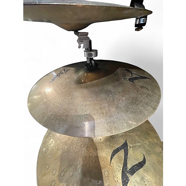 Used Zildjian 14in A Custom Hi Hat Pair Cymbal