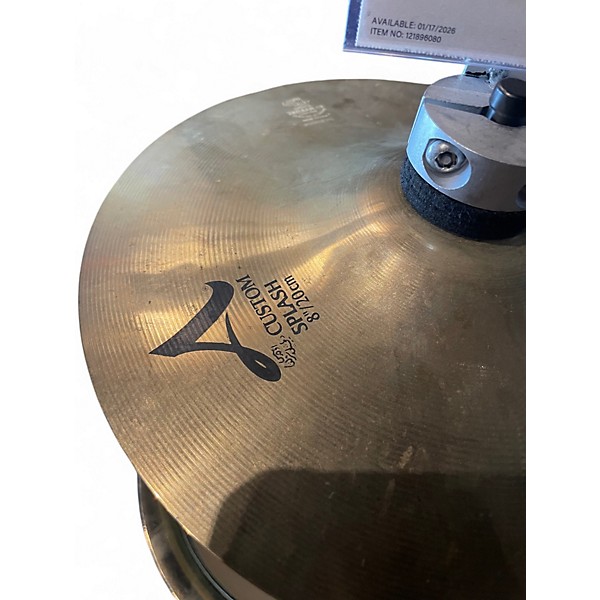Used Zildjian 8in A Custom Splash Cymbal