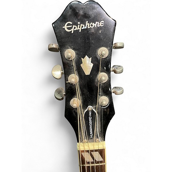 Used Epiphone hummingbird sunburst Acoustic Electric Guitar