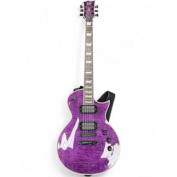 Used ESP LTD EC1000 Deluxe Trans Purple Solid Body Electric Guitar