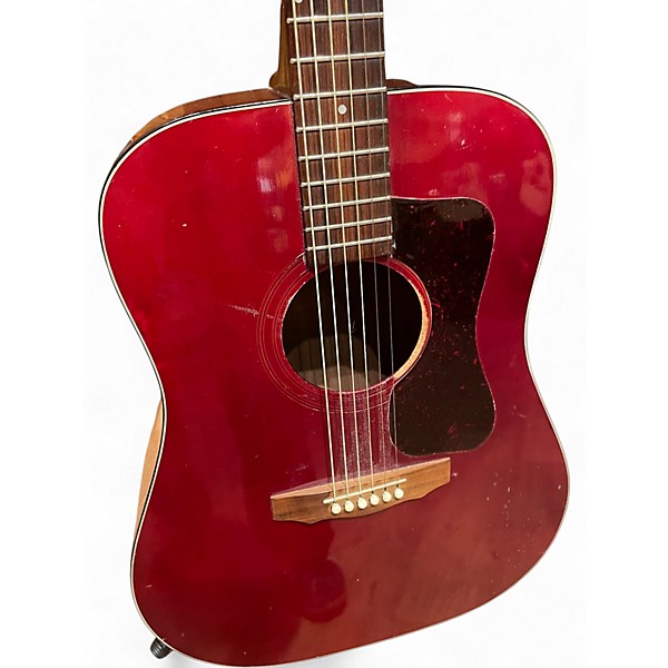 Used Guild D25CH Chrome Red Acoustic Guitar