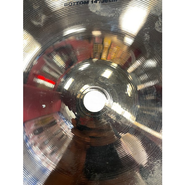 Used Zildjian 14in A Custom Mastersound Hi Hat Bottom Cymbal