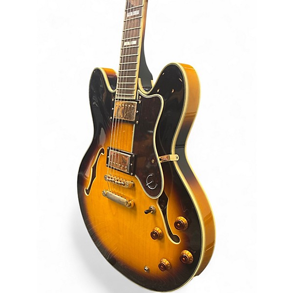 Used Epiphone Sheraton II 2 Tone Sunburst Hollow Body Electric Guitar
