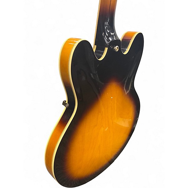 Used Epiphone Sheraton II 2 Tone Sunburst Hollow Body Electric Guitar