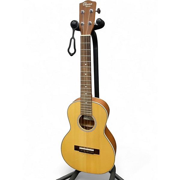 Used Ohana TK-22 SPRUCE/MAHOGANY TENOR Natural Ukulele