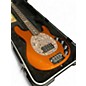 Used 2010s Ernie Ball Music Man USA Family Reserve Stingray 4 Metallic Orange Electric Bass Guitar