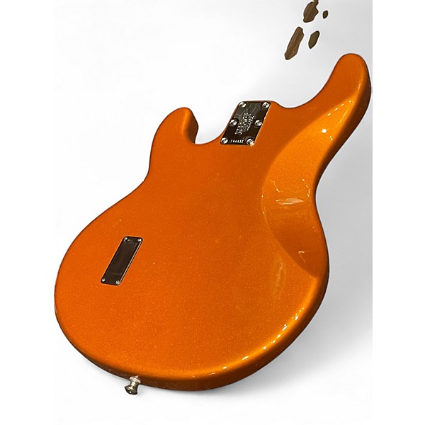 Used 2010s Ernie Ball Music Man USA Family Reserve Stingray 4 Metallic Orange Electric Bass Guitar