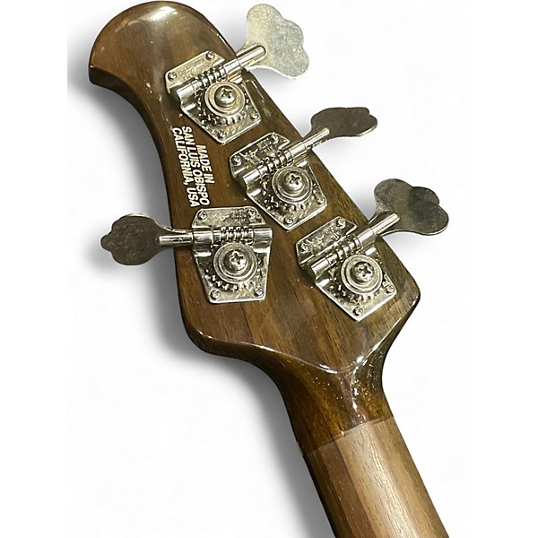 Used 2010s Ernie Ball Music Man USA Family Reserve Stingray 4 Metallic Orange Electric Bass Guitar