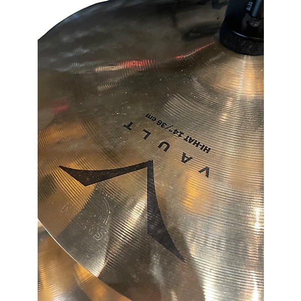 Used SABIAN 14in Vault Hi Hat Brilliant Cymbal