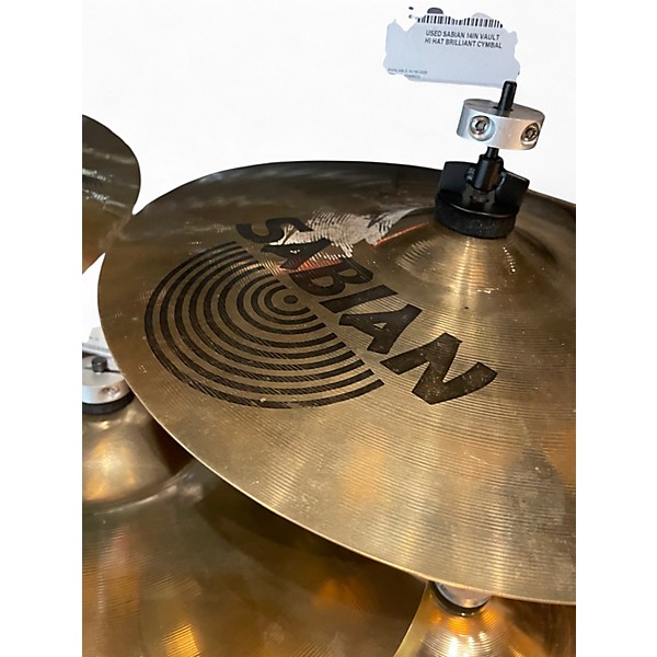 Used SABIAN 14in Vault Hi Hat Brilliant Cymbal