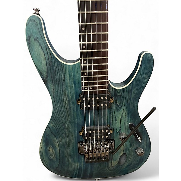 Used Ibanez S520AH BLUE WOOD GRAIN Solid Body Electric Guitar