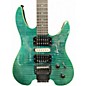 Vintage 1990s Spirit GU7R GREEN FLAME MAPLE Solid Body Electric Guitar