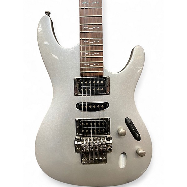 Used Ibanez S470 Silver Sparkle Solid Body Electric Guitar