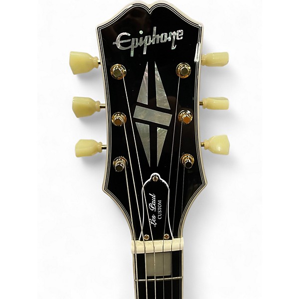 Used Epiphone Les Paul Custom P90 Black Solid Body Electric Guitar