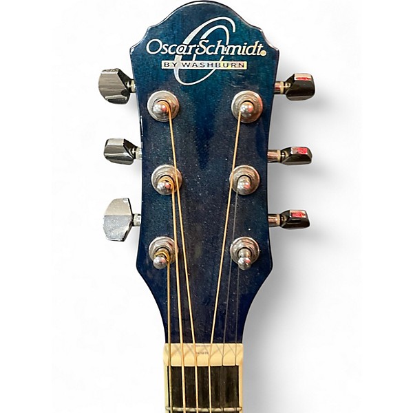 Used Oscar Schmidt OGP-1 Blue Acoustic Guitar