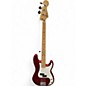 Used Fender Standard Precision Bass Candy Apple Red Metallic Electric Bass Guitar thumbnail