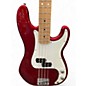 Used Fender Standard Precision Bass Candy Apple Red Metallic Electric Bass Guitar