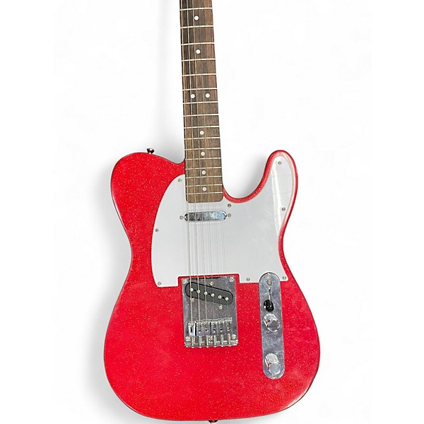 Used Squier Bullet Telecaster sparkle red Solid Body Electric Guitar