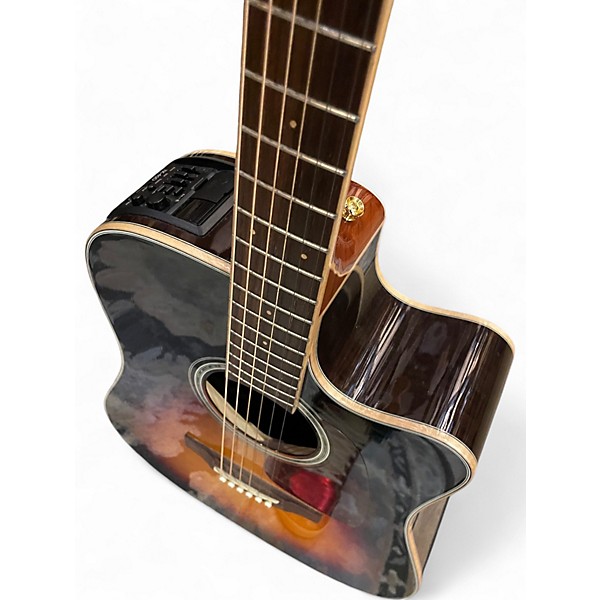 Used Takamine GD71CE 3 Color Sunburst Acoustic Electric Guitar