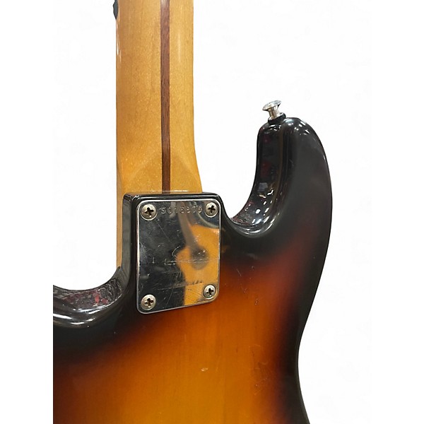 Vintage 1980s Squier Bullet Sunburst Solid Body Electric Guitar