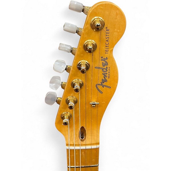 Used 2016 Fender LIMITED EDITION ash telecaster Trans Blonde Solid Body Electric Guitar