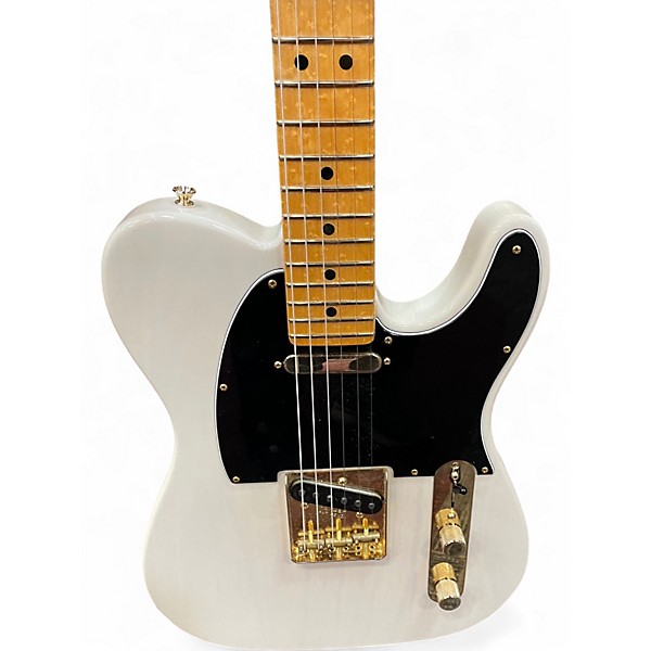 Used 2016 Fender LIMITED EDITION ash telecaster Trans Blonde Solid Body Electric Guitar