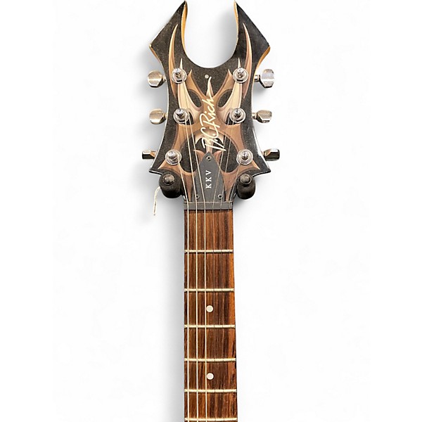 Used B.C. Rich KKVFG2 Kerry King V2 graphic black Solid Body Electric Guitar
