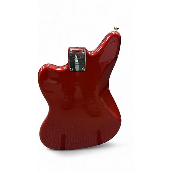 Used Squier Vintage Modified Jaguar Red Solid Body Electric Guitar