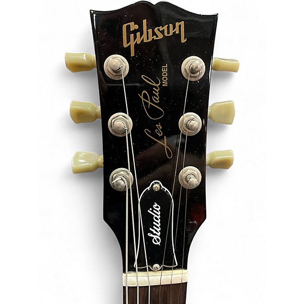 Used Gibson Les Paul Studio Black Solid Body Electric Guitar