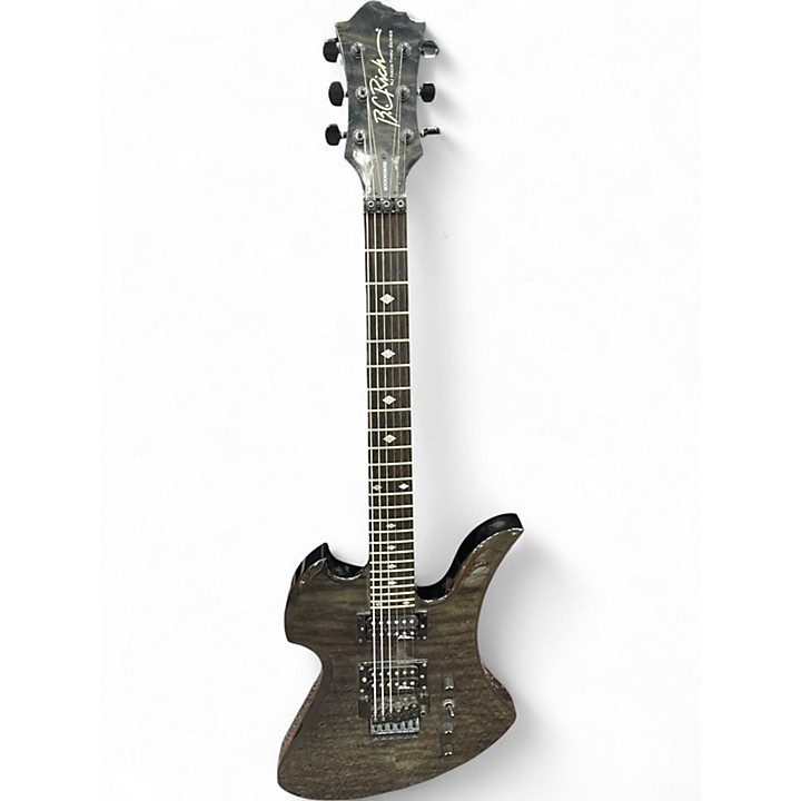 Used B.C. Rich NJ Series Mockingbird Trans Black Solid Body