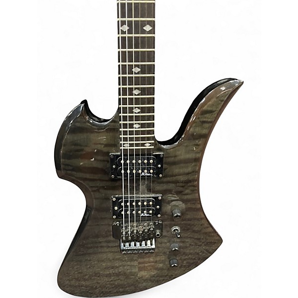 Used B.C. Rich NJ Series Mockingbird Trans Black Solid Body Electric Guitar