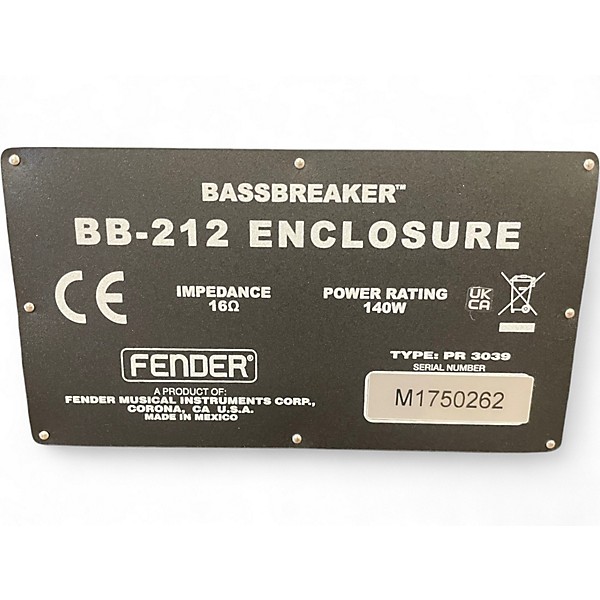 Used Fender Bassbreaker BB-212 Guitar Cabinet