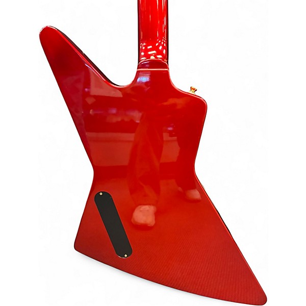 Used Epiphone Explorer Ruby Red Sparkle Solid Body Electric Guitar