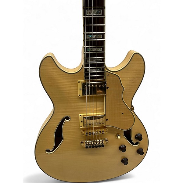 Used 2008 Ibanez Artcore AS103 Natural Hollow Body Electric Guitar
