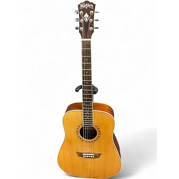 Used Washburn WD10S Natural Acoustic Guitar