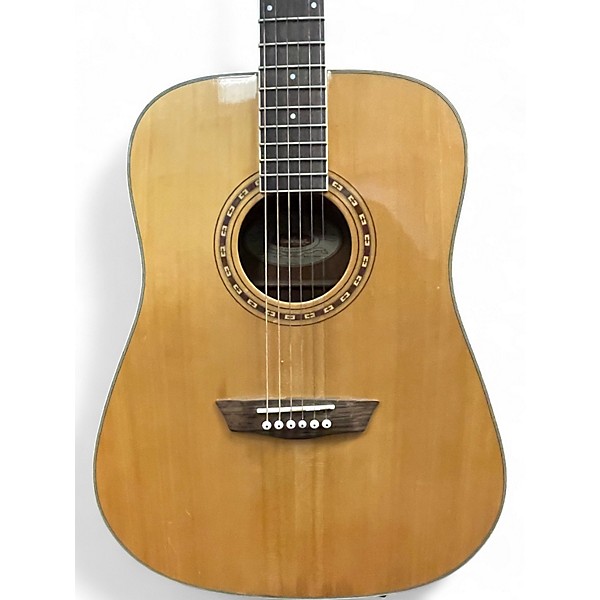 Used Washburn WD10S Natural Acoustic Guitar