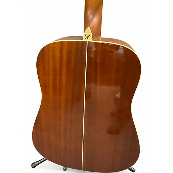 Used Washburn WD10S Natural Acoustic Guitar