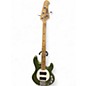 Used Sterling by Music Man Ray4 HH Olive Green Electric Bass Guitar thumbnail