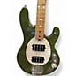 Used Sterling by Music Man Ray4 HH Olive Green Electric Bass Guitar