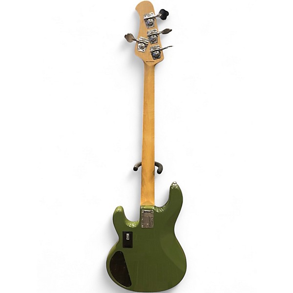Used Sterling by Music Man Ray4 HH Olive Green Electric Bass Guitar