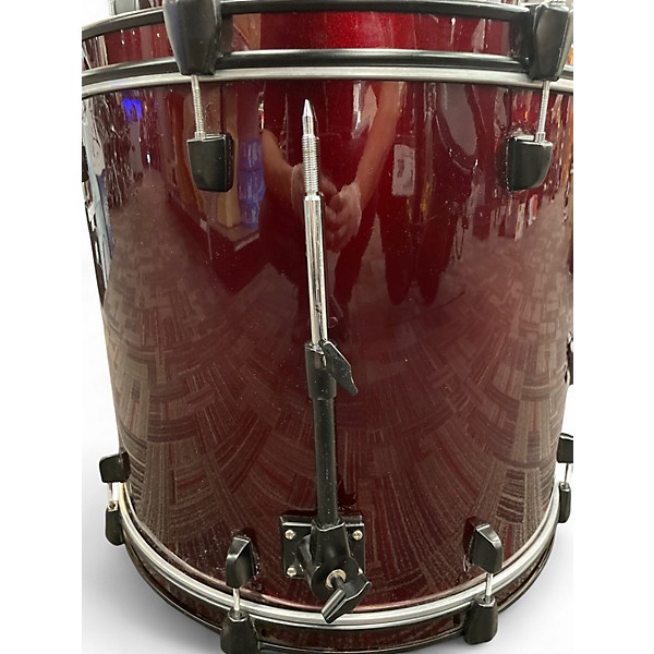 Used Pearl 5 Piece Soundcheck Wine Red Drum Kit