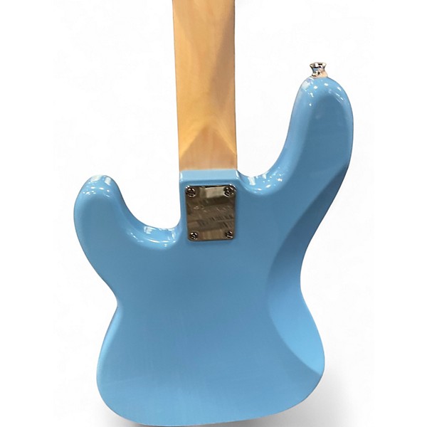 Used Squier Precision Bass Miami Blue Electric Bass Guitar