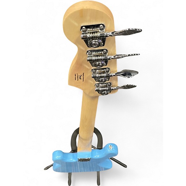 Used Squier Precision Bass Miami Blue Electric Bass Guitar