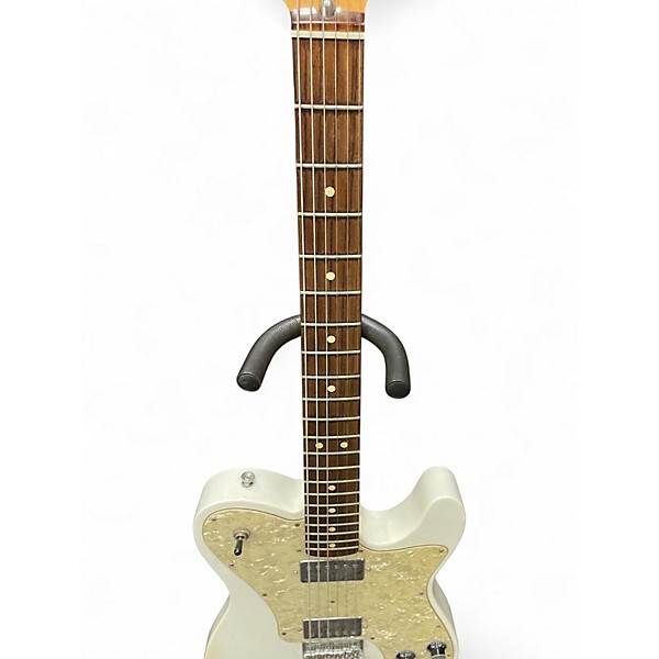 Used Fender Chris Shiflett Telecaster Deluxe WHITE Solid Body Electric Guitar