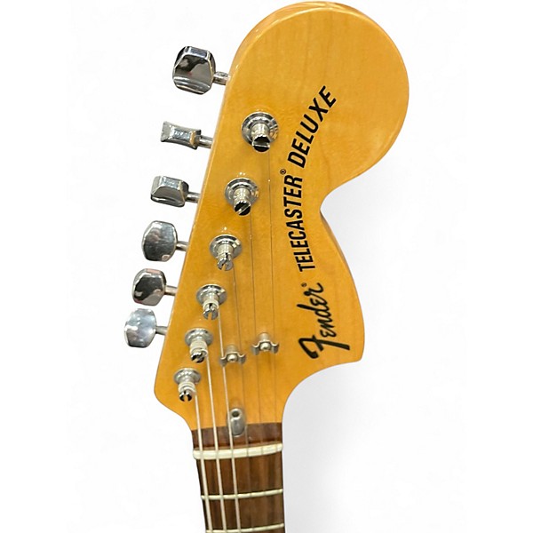 Used Fender Chris Shiflett Telecaster Deluxe WHITE Solid Body Electric Guitar