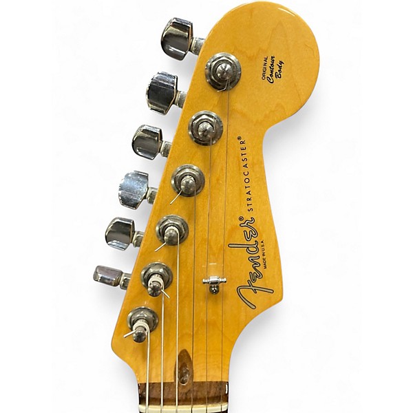 Used 2015 Fender American Standard Stratocaster WHITE Solid Body Electric Guitar