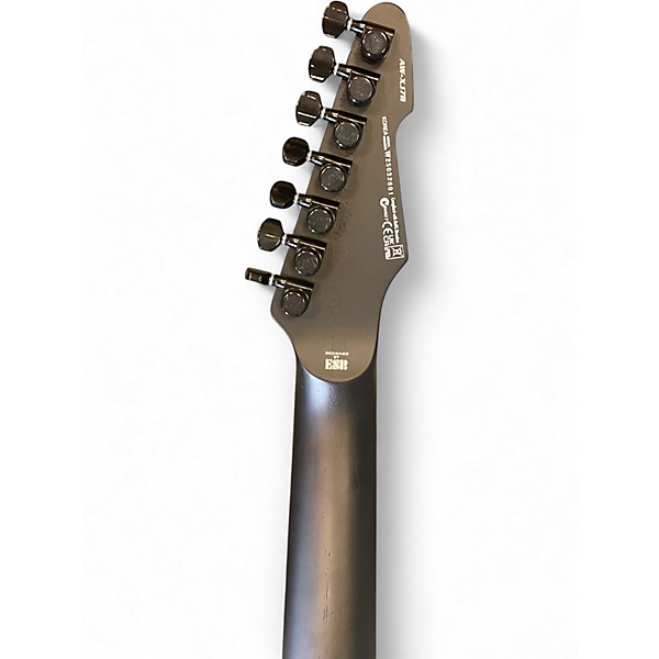 Used ESP AW-XJ7 BARITONE EVERTUNE Satin Black Baritone Guitars