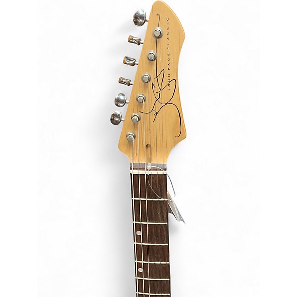 Used John Page  Classic Olympic White Solid Body Electric Guitar