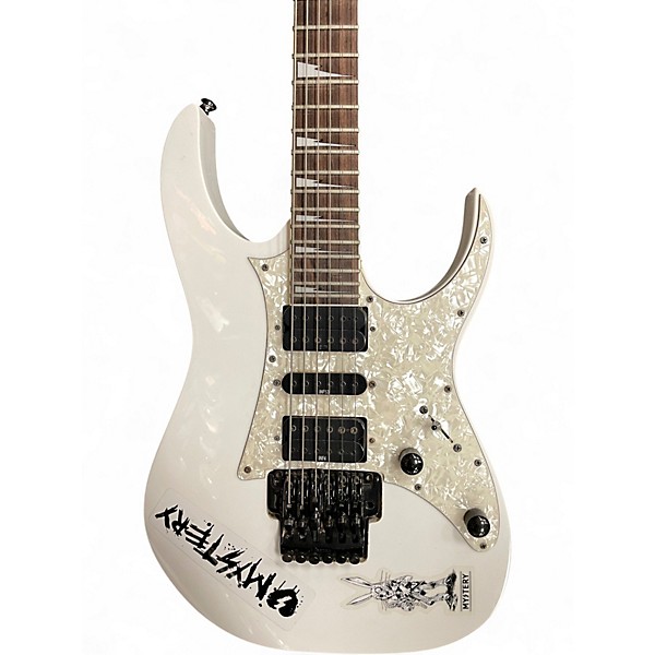 Used Ibanez RG350DX RG Series Arctic White Solid Body Electric Guitar