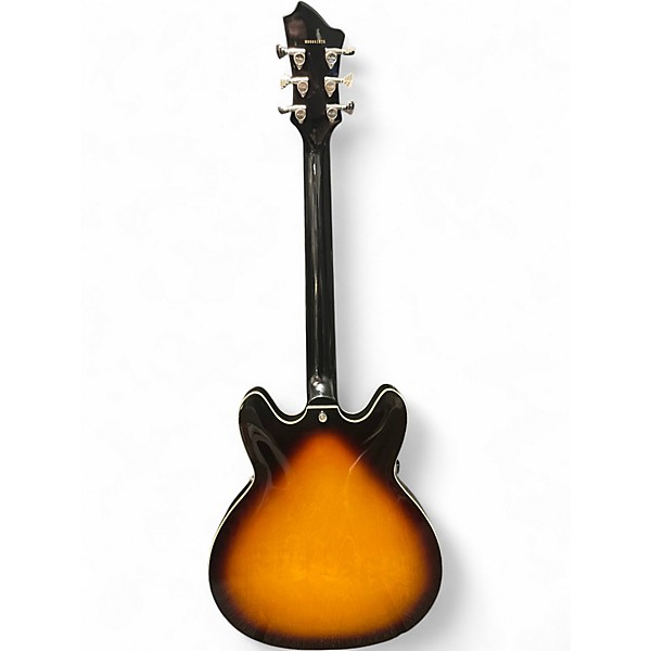 Used Hagstrom Viking Tobacco Sunburst Hollow Body Electric Guitar